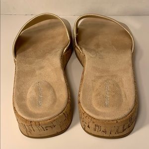 Easy Spirit Shoes - New Sz 8.5 W Blush Bronze Leather Sandal Slides Easy Spirit Shoes - New Sz 8.5 W Blush Bronze Leather Sandal Slides